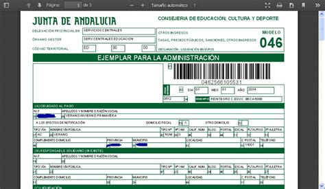 Instrucciones Para El Pago Del Modelo De La Junta De Andaluc A