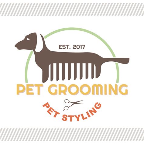 Dog Pet Groomer Logos