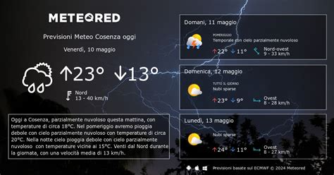 Meteo Cosenza Previsioni A Giorni Meteored