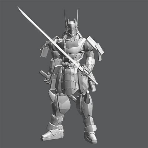 3D model Samurai Robot asset VR / AR / low-poly | CGTrader