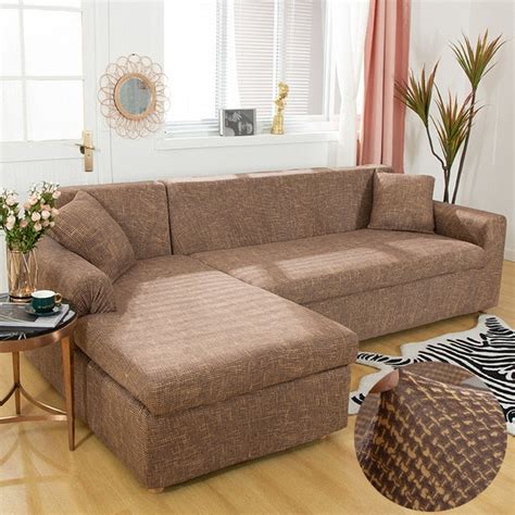 vienne brown sectional  shaped couch cover shop couch covers