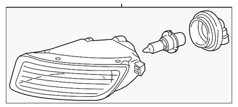 Toyota Corolla Fog Lamp Assembly Toyota Parts