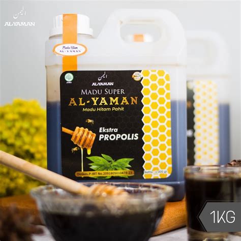 Jual Al Yaman Madu Hitam Pahit Ekstra Propolis Kg Shopee Indonesia