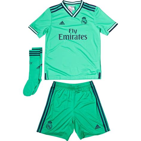 adidas Kinder RMCF REAL MADRID THIRD Fußball Trikots Grün