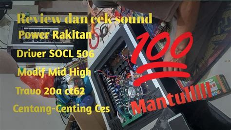 Tes Power Rakitan 20 Ampere Driver Socl 506 Modif Mid High YouTube