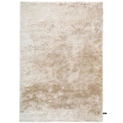 Tapis shaggy à poils longs Whisper Beige 140x200 cm Tapis doux pour