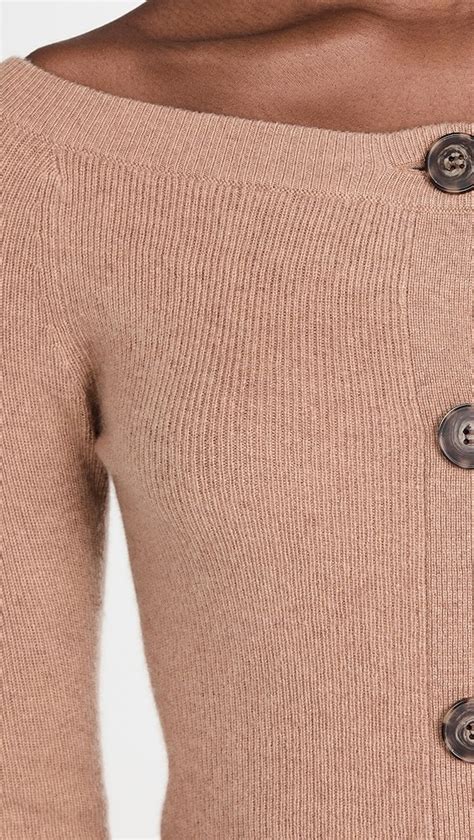 Naadam Wool Cashmere Off The Shoulder Cardigan Shopbop