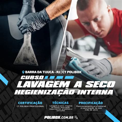 Curso de LAVAGEM A SECO e HIGIENIZAÇÃO automotiva Centro de