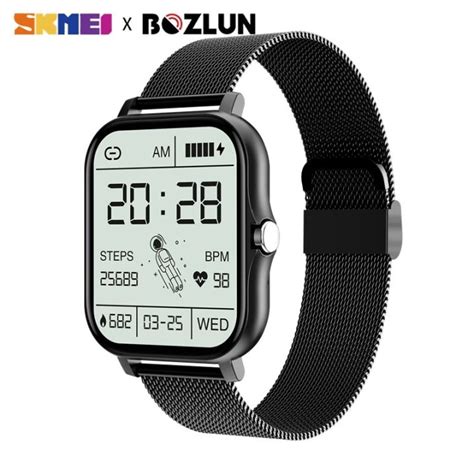 Skmei Bozlun New Smart Watch Men Women Color Screen Full Touch