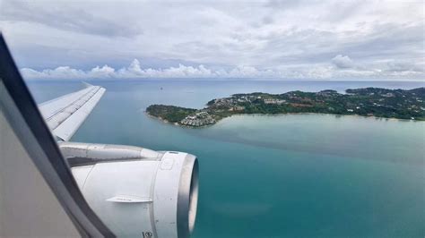 Landing At Samui International Airport Koh Samui Thailand