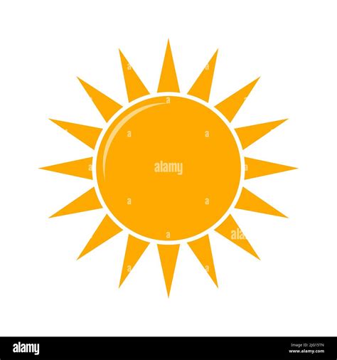 Weather Forecast Icon Vector Sunny Weather Vector Illustration Stock