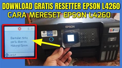 Resetter Epson L Dengan Peringatan Bantalan Tinta Perlu Diservis