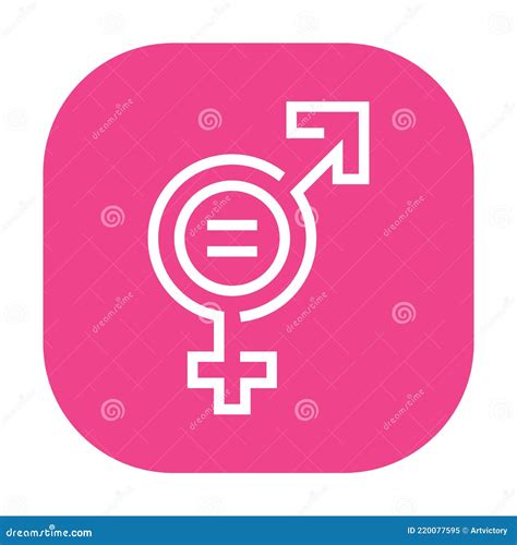 Gender Equality Black Glyph Icon Women S Rights Stock Vector Illustration Of Development