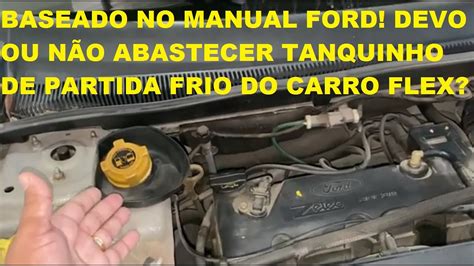 SEGUNDO O MANUAL DEVO OU NÃO ABASTECER O TANQUINHO DE PARTIDA FRIO DO