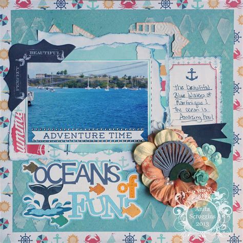 Layout Oceans Of Fun Cruise Scrapbook Cruise Scrapbook Pages