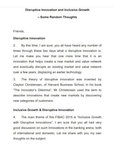 Disruptive Innovation Examples Pdf Examples