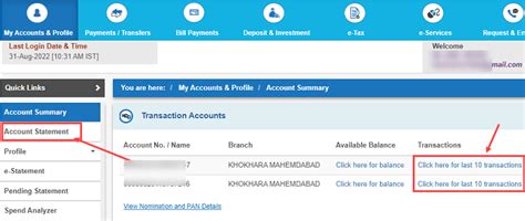 Ways To Check Sbi Account Transaction History Online Bankingidea Org