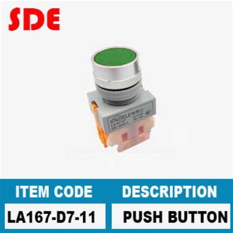 Uni Air Sde Branded Push Button Switch No Nc Item No La D Green