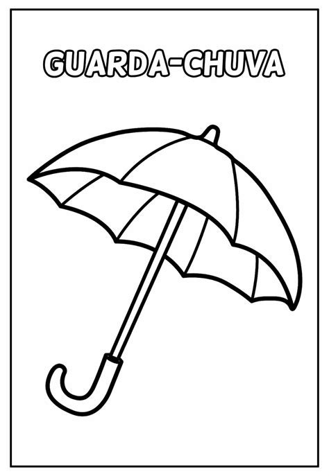 Desenhos De Guarda Chuva Para Colorir Bora Colorir