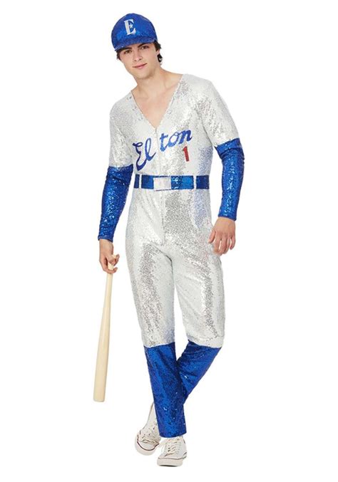 Men's Elton John Deluxe Sequin Baseball Costume