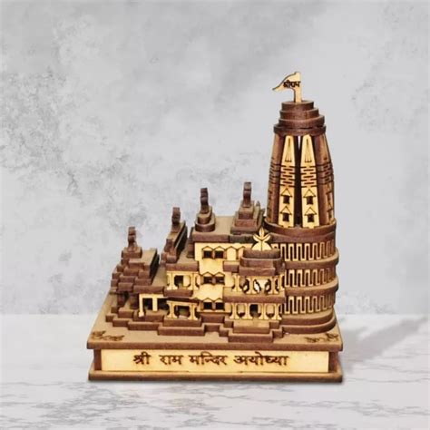 Shri Ram Mandir Ayodhya Mod Le D Temple Sculpt La Main Pi Ce