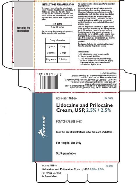 Lidocaine And Prilocaine Fda Prescribing Information Side Effects