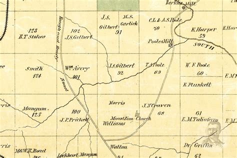 Vintage Fulton County Map 1872 Old Map Of Fulton County Etsy