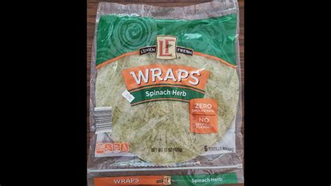 Loven Fresh Spinach Herb Wraps Review Youtube