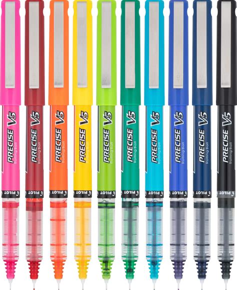 Pilot Precise V7 bolígrafos de tinta líquida tapados punta fina 0 7