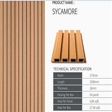 Sycamore Teak Wood Wpc Exterior Louvers At Sq Ft Louvered