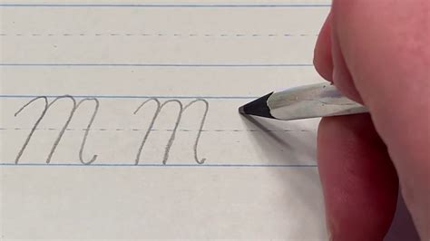 What Does A Cursive M Look Like The Correct Answer Barkmanoil