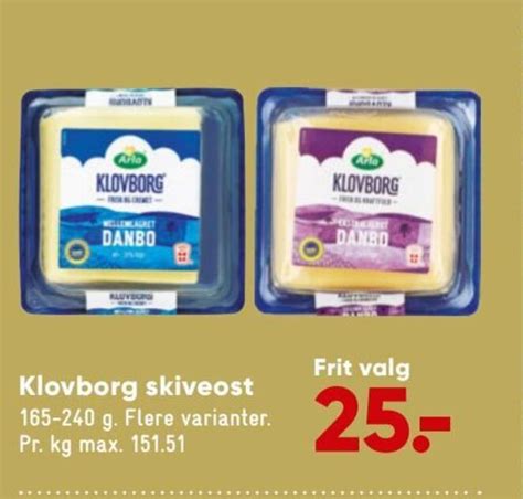 Klovborg Skiveost Tilbud Hos Bilka