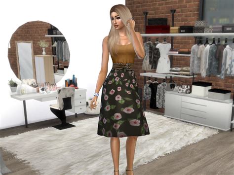 CAS Sims 4 Closet Background With Mirror