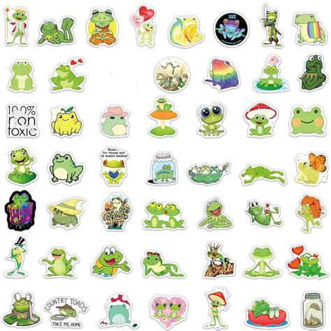 Frogs 100pcs Stickers Pack Laptop Decal Waterproof Etsy