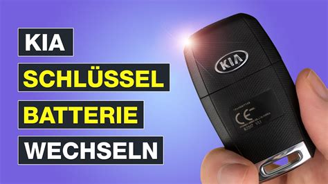 KIA Schlüssel Batterie wechseln Schritt für Schritt Anleitung