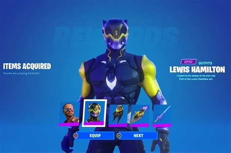 Lewis Hamilton Fortnite Icon Series Skin Info Hypebeast