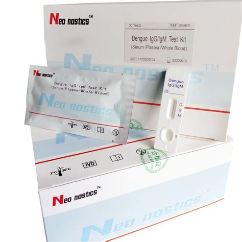 One Step Dengue Igg Igm Rapid Test Kit Serum Plasma Whole Blood For