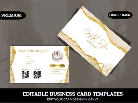 QR Code Business Card Template - Work From Home Success And Financial ...