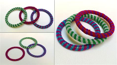 Diy How To Make Silk Thread Designer Bangles Spiral Designer Bangles