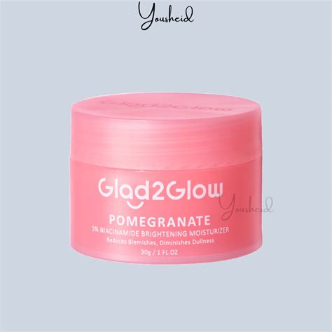 Jual Glad Glow Pomegranate Niacinamide Brightening Moisturizer