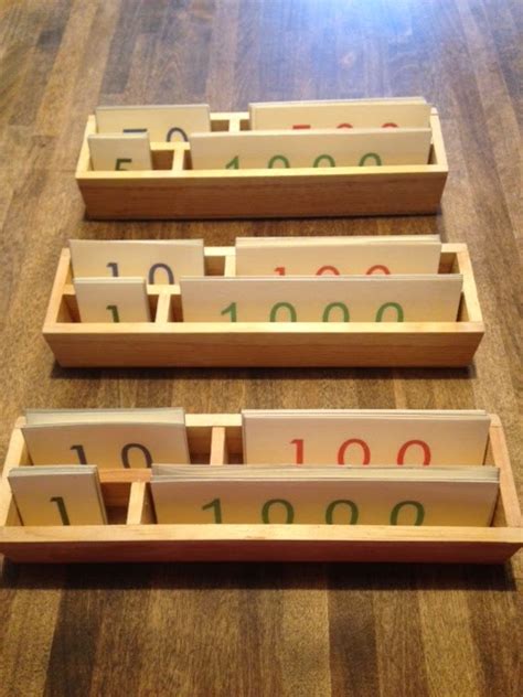 Diy Montessori Number Cards And Boxes Montessori Materials At Home