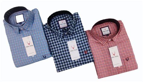 Checks Allen Solly Mens Checked Cotton Shirt Set Full Sleeves Casual