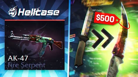 WINNING FIRE SERPENT AND UPGRADES ON HELLCASE YouTube