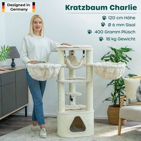 Happypet Kratzbaum F R Gro E Katzen Charlie Cm Hoch Premium