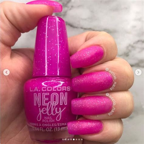 Purple Shock La Colors Nail Polish Nail Polish Neon Nail Polish