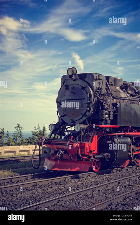 Steam locomotive - vintage Stock Photo - Alamy