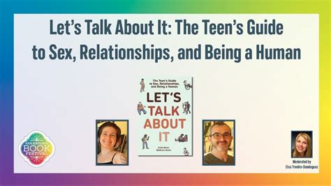 Lets Talk About It The Teens Guide To Sex Relationships And Being A Human Sabf Youtube