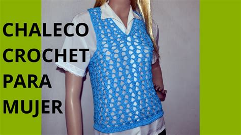 Como Tejer Un CHALECO Express Para Mujer En Tejido Crochet O Ganchillo