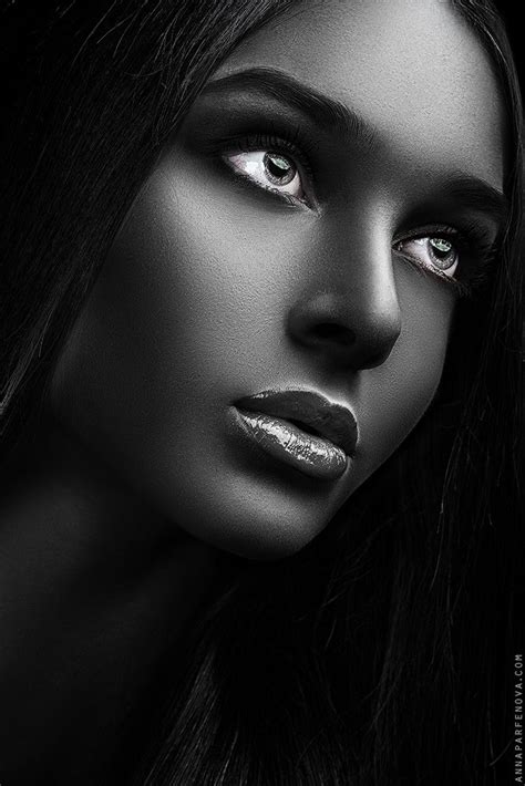 Beautiful Dark Skinned Women Portrait