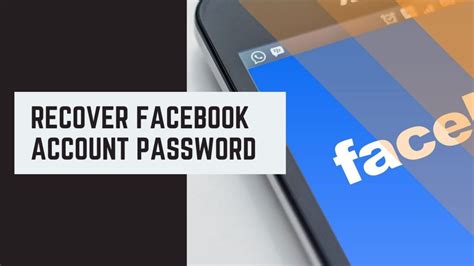 How To Recover Your Facebook Account Password